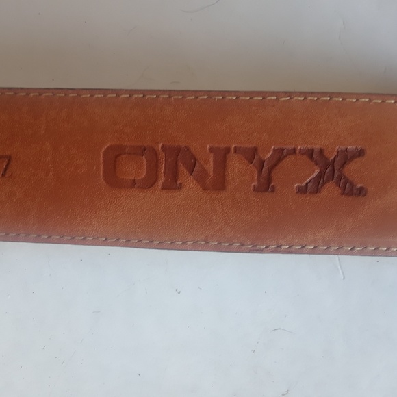 Vintage 1993 ONYX by Brighton brown moc crocodile